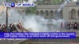 VOA60 World - Iraq: The military has imposed a nightly curfew in the country until further notice