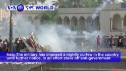 VOA60 World - Iraq: The military has imposed a nightly curfew in the country until further notice