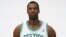  Boston Celtics' Jason Collins poses during Celtics NBA basketball media day at the team's training facility in Waltham, Mass., Sept. 28. 2012.