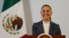 FILE - Mexican President Claudia Sheinbaum gives a media briefing from the National Palace in Mexico City, Oct. 2, 2024.