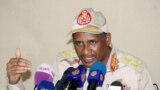 FILE PHOTO: Lieutenant General Mohamed Hamdan Dagalo, deputy head of the military council and head of the RSF, addresses a news conference in Juba