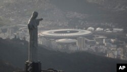 월드컵 결승전이 열릴 리우데나네이루의 마라카낭 주경기장 모습