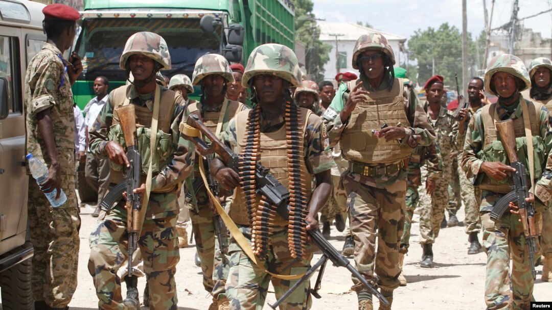 Pasukan Uni Afrika dalam misi perdamaian di Somalia (foto: dok). 