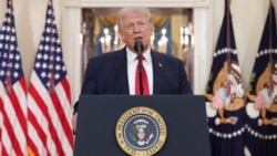 唐纳德·特朗普总统在白宫发表关于伊朗战争的全国讲话。(2026年4月1日)