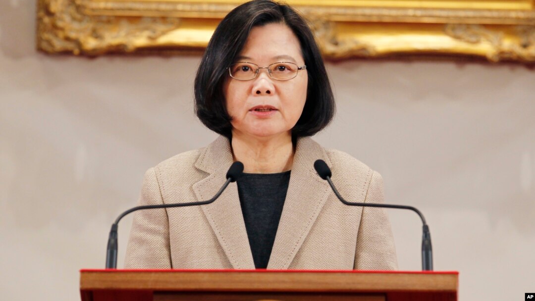 Presiden Taiwan Tsai Ing-wen menolak syarat Beijing untuk dialog, yaitu kedua pihak harus menganggap sebagai bagian dari satu China (foto: dok). 