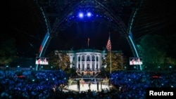 2026년 6월 14일, 미국 워싱턴 DC 백악관 남쪽 잔디광장(사우스 론)에서 열린 'UFC 프리덤 250' 경기.
