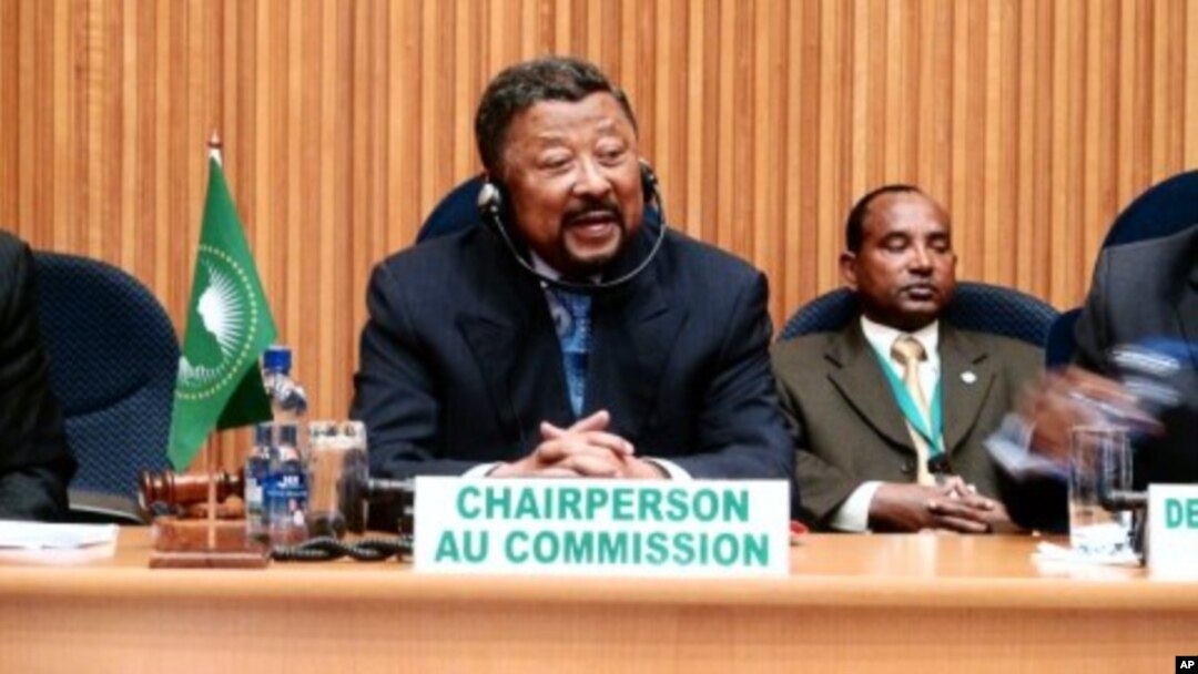 Chairperson of the African Union Commission, Jean Ping, speaks during a meeting of African economic blocs at the African Union summit in Addis Ababa, January 25, 2012.