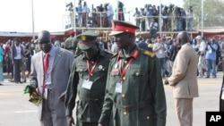 South Sudan senior security officers, during July 9th independence celebrations in Juba.