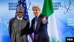 Shugaba Buhari da Sakataren Harkokin Wajen Amurka John Kerry