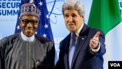 Shugaban Najeriya Buhari da Sakataren Harkokin Wajen Amurka, John Kerry