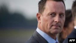 FILE - Former U.S. ambassador to Germany Richard Grenell is seen at Tegel airport in Berlin, May 31, 2019. 