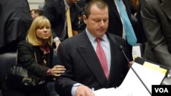 El pitcher Roger Clemens durante las investigaciones realizadas por el Congreso en 2008.