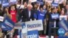 VOA英语视频: 总统参选人桑德斯在新罕布什尔初选中名列第一