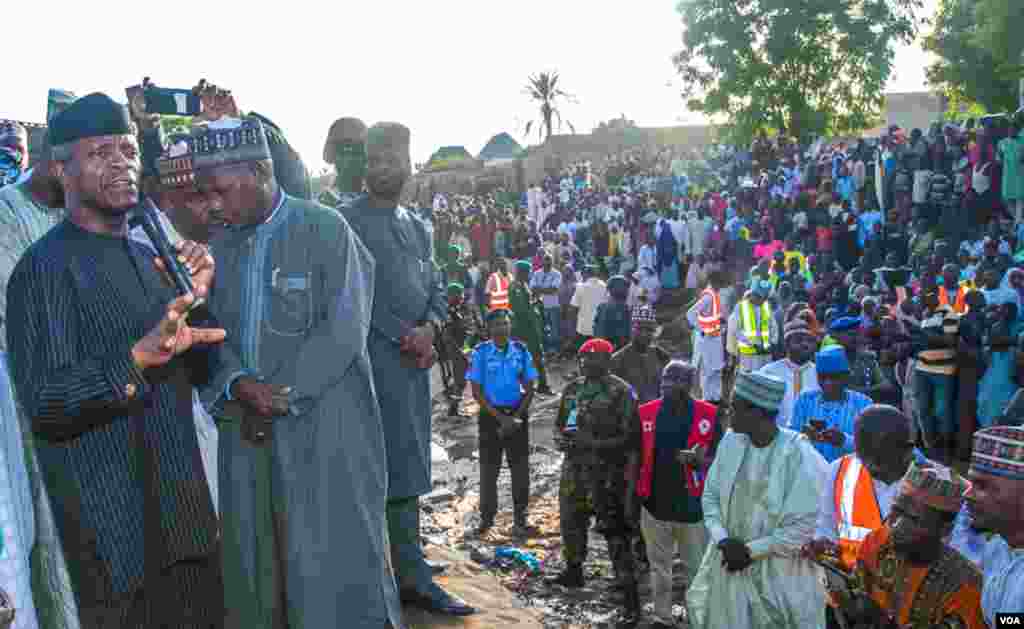 Mataimakin Shugaban Kasa Yemi Osinbanjo A Katsina Yayin da Yaje Jaje Kan Iftila&#39;in Ambaliyar Ruwa