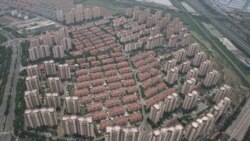 Foto yang diambil dari udara pada 5 Juni 2024, menunjukkan sebuah kompleks perumahan yang dibangun oleh perusahaan properti Fantasia Holdings Group di Tianjin, China. (Foto: AFP/Jade Gao)