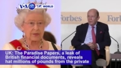 VOA60 World PM - ‘Paradise Papers’ Reveal Inner Workings of Elite Tax Havens