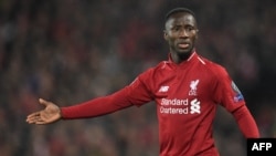 Naby Keita lors du match contre le Bayern Munich, Angleterre, le 19 février 2019