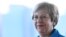 British Prime Minister Theresa May arrives for the Conservative Party Conference in Birmingham, England, Sept. 29, 2018.