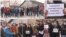 Kosovo, Pasjane, protest in front of the Health center 