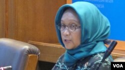 Menteri Luar Negeri Indonesia Retno Marsudi. (Foto: VOA/Fathiyah)