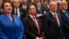 La presidenta hondureña, Xiomara Castro, junto a su homólogo colombiano, Gustavo Petro, asistieron a la toma de posesión de Bernardo Arévalo como nuevo presidente de Guatemala, el domingo 14 de enero de 2024.