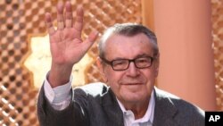 FILE - Czech-born filmmaker Milos Forman poses for a photo at the Marrakesh 7th International Film Festival, Dec. 8, 2007, in Marrakesh.