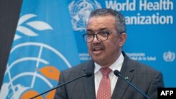 Dirjen WHO Tedros Adhanom Ghebreyesus berbicara di Jenewa, Swiss (foto: dok). 