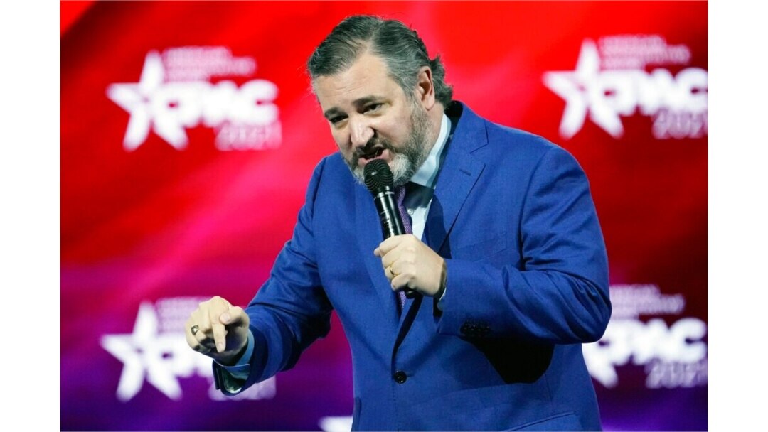 Sen. Ted Cruz, R-Texas, speaks at the Conservative Political Action Conference, Feb. 26, 2021, in Orlando, Fla.