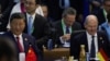 China's President Xi Jinping, left, and German Chancellor Olaf Scholz attend the G20 summit at the Museum of Modern Art in Rio de Janeiro, Brazil, Nov. 18, 2024. The two also met Tuesday on the sidelines of the G20 Summit in Rio de Janeiro.