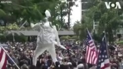 Հոնկոնգի ցուցարարները քայլերթով շարժվել են դեպի ԱՄՆ-ի հյուպատոսարան