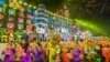 Performers participate in the annual Chinese Lunar New Year Chingay parade in Singapore, Feb. 7, 2025. 