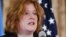 FILE - Assistant Secretary for Population, Refugees, and Migration, Anne C. Richard speaks at an event in recognition of World Refugee Day at the State Department, June 20, 2013. 