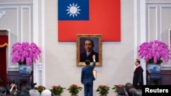 台湾总统赖清德2024年5月20日在台北宣誓就职