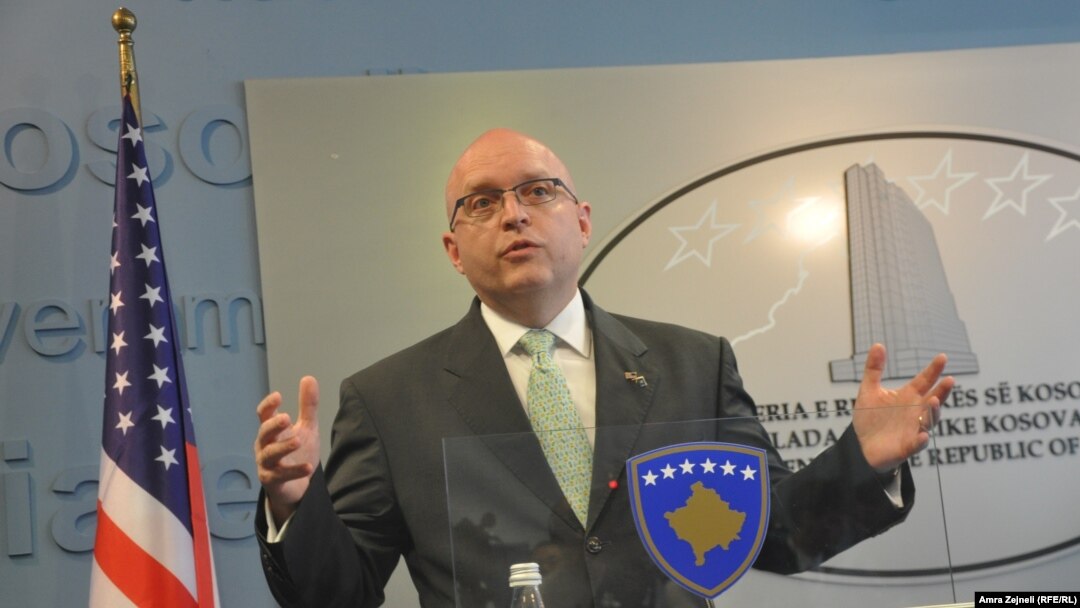 Kosovo - Deputy Assistant Secretary of State of Europe and Eurasian Affairs, and former U.S. Ambassador to the Republic of Macedonia Philip Reeker in Pristina, 5Jul2013.