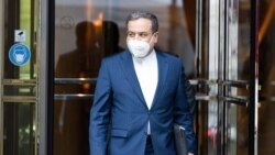 FILE - Abbas Araghchi, political deputy at Iran's Ministry of Foreign Affairs, leaves the Grand Hotel Vienna, the site of closed-door nuclear talks, in Vienna, Austria, June 12, 2021.