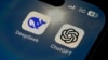 The icons for the smartphone apps DeepSeek and ChatGPT are seen on a smartphone screen in Beijing, Jan. 28, 2025. 