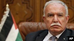 Palestinian Foreign Minister Riyad al-Malki (file photo)