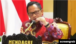 Menteri Dalam Negeri Tito Karnavian Tito pada Minggu, 19 Juli 2020. (Foto: Screengrab)