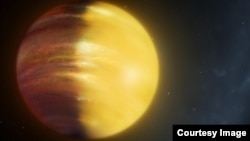 An artist's impression of exoplanet HAT-P-7b. (University of Warwick)