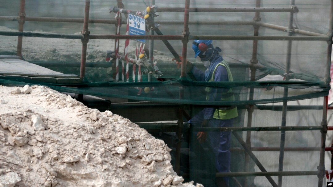 Nhiều công nhân Việt Nam làm trong lĩnh vực xây dựng ở Qatar.