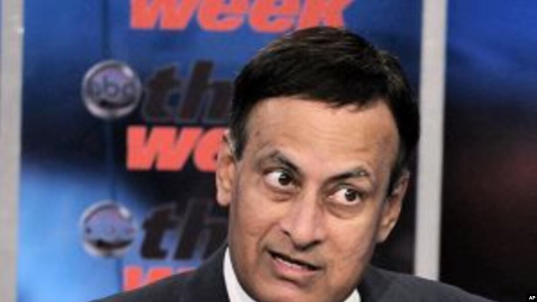 In this photo released by ABC News Pakistani Ambassador to the US Husain Haqqani is interviewed on ABC's 'This Week' about the details surrounding the death of Osama bin Laden and the raid on his compound in Pakistan, May 8, 2011.