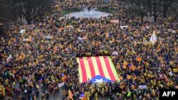 Protest za nezavisnost Katalonije u Briselu 