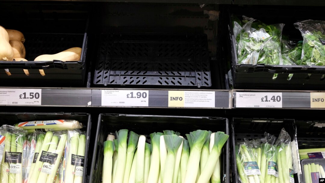 Britain Produce Shortages