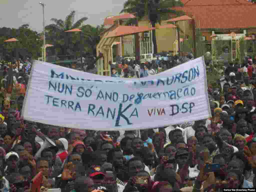 Manifestação a favor do PAIGC em Bissau. 17 de Agosto Guiné-Bissau 2015