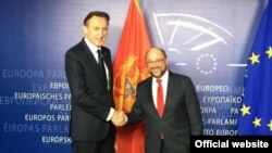 Ranko Krivokapić, predsednika parlamenta Crne Gore i Martin Šulc, predsednik Evropskog parlamenta.