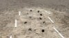 Human footprint tracks are seen at White Sands National Monument, New Mexico. (Photo credit: Matthew Bennett, Bournemouth University)