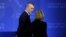 European Union Foreign Minister Federica Mogherini speaks with NATO Secretary General Jens Stoltenberg during the Global Coalition - Working to Defeat ISIS at the State Department in Washington, March 22, 2017. 
