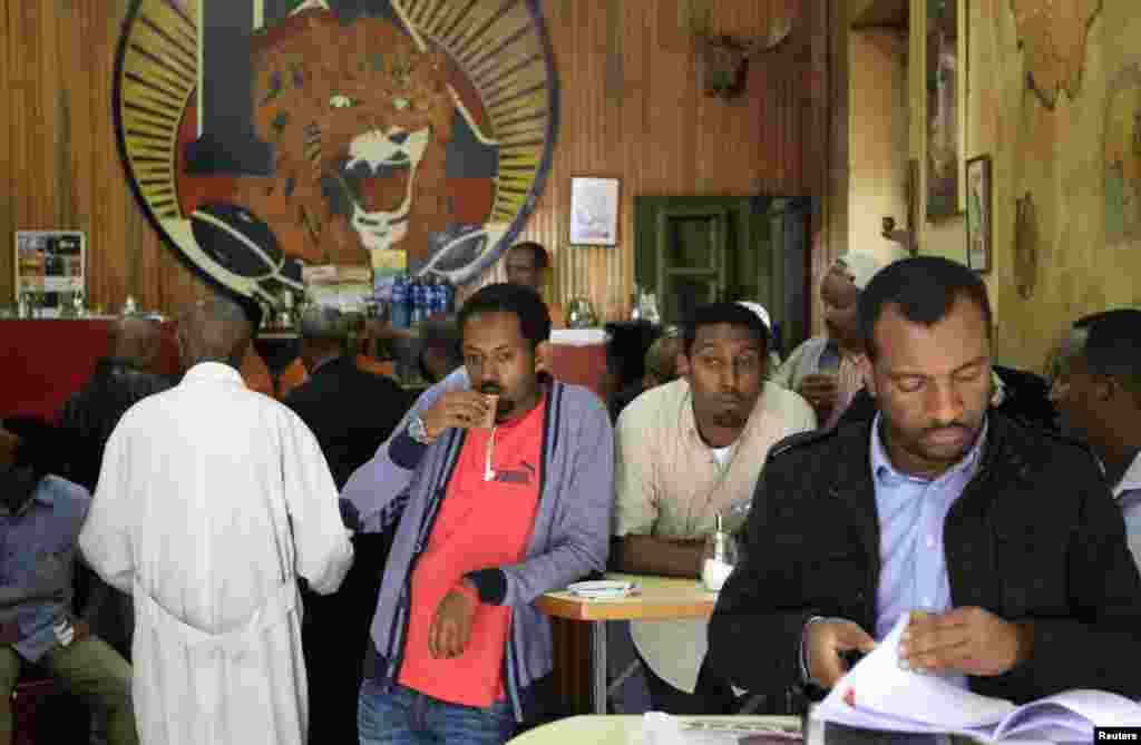 Patrons of the Tamoka coffee car in Addis Ababa live in the fifth-largest sub-Saharan economy, thanks to many major Chinese investors.