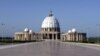 "Our Lady of Peace" basilica, one of the world largest churches, was built in Yamoussoukro, Ivory Coast, from 1986 to 1989 at an estimated cost of $400 million. The edifice is modeled on Saint Peter's Basilica in Rome.