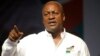 Ghana Incumbent President, John Dramani Mahama candidate of the National Democratic Congress gesture to his supporters during a presidential election rally at Accra Sports Stadium in Accra, Ghana, Monday, Dec. 5, 2016. The Ghana election will take place o